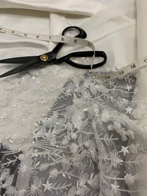 Fabric sample from Corston Couture wedding dresses