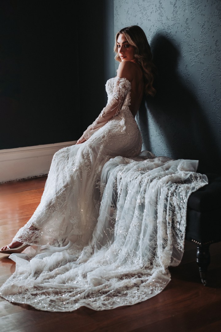 Winter Goddess | wedding dress by Corston Couture
